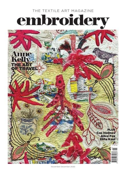 Embroidery Magazine – November-December 2020 Cover
