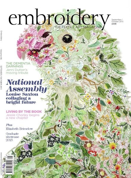 Embroidery Magazine – September-October 2015 Cover
