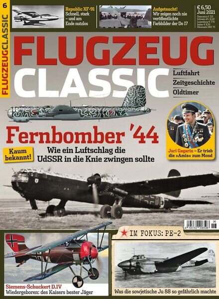 Flugzeug Classic – Juni 2021 Cover