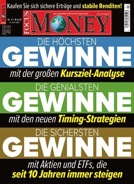 FOCUS-MONEY – 21 April 2021 Cover