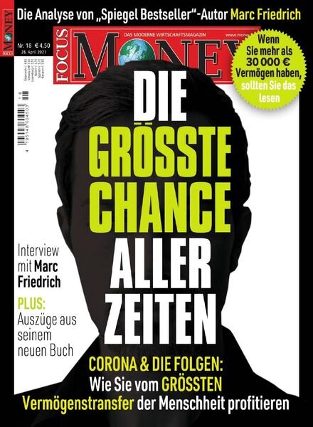 FOCUS-MONEY – 28 April 2021 Cover