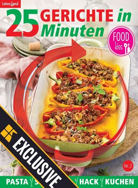 FOODkiss 25 Gerichte in 25 Minuten – Marz 2021 Cover