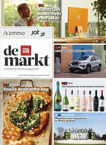 Gazet van Antwerpen De Markt – 30 april 2021 Cover