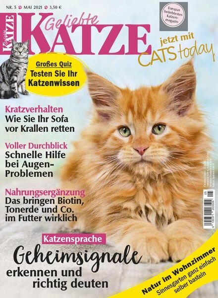 Geliebte Katze – Mai 2021 Cover