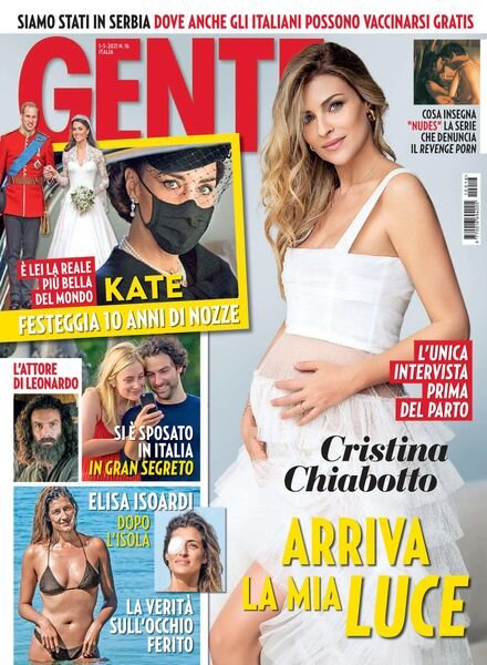 Gente Italia – 01 maggio 2021 Cover