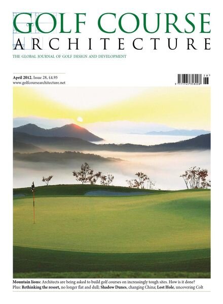 Golf Course Architecture – Issue 28 – April 2012 Cover