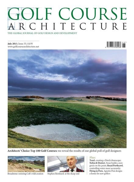 Golf Course Architecture – Issue 33 – July 2013 Cover