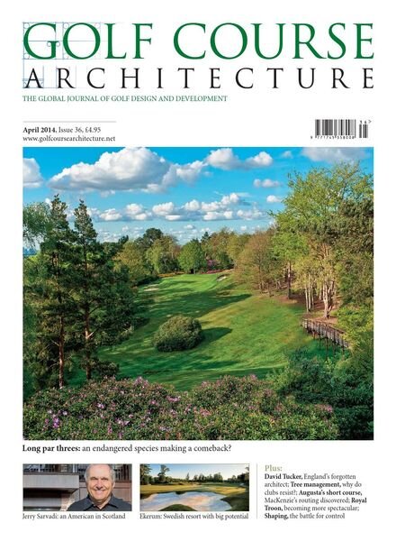Golf Course Architecture – Issue 36 – April 2014 Cover