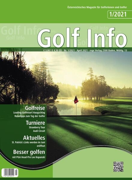 Golf Info – Januar 2021 Cover