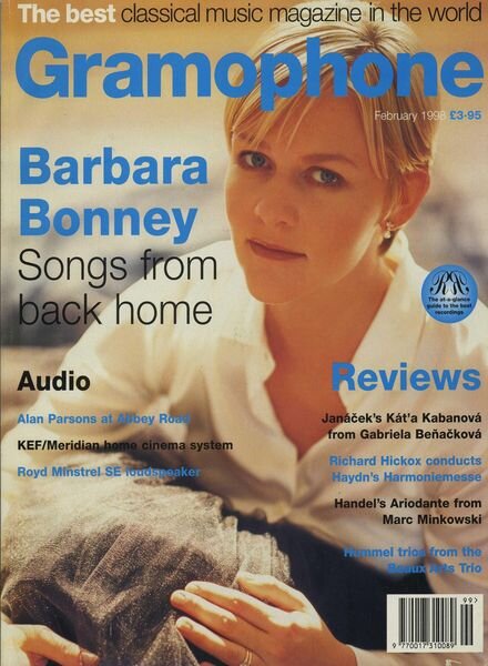 Gramophone – February 1998 Cover