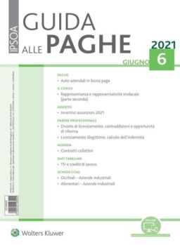 Guida alle paghe – Giugno 2021