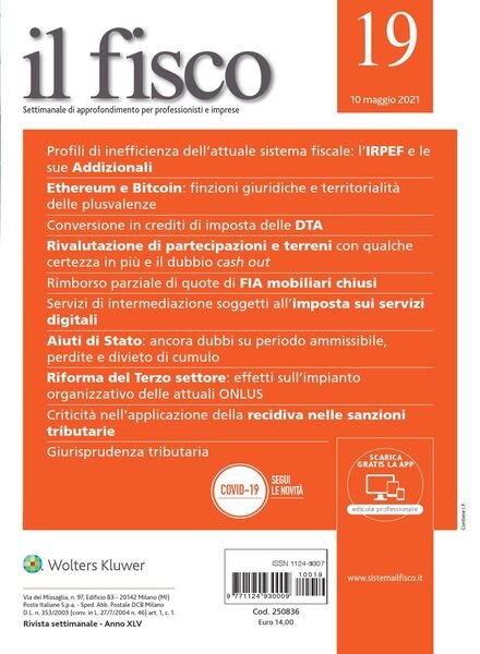 il fisco – 10 Maggio 2021 Cover