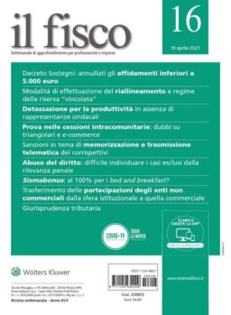il fisco – 19 Aprile 2021
