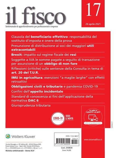 il fisco – 26 Aprile 2021 Cover