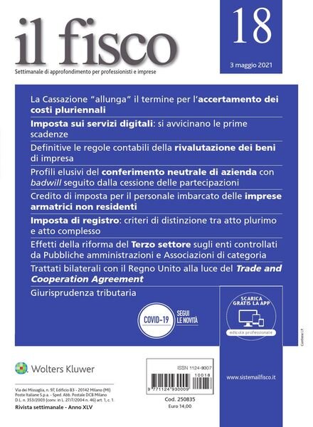 il fisco – 3 Maggio 2021 Cover
