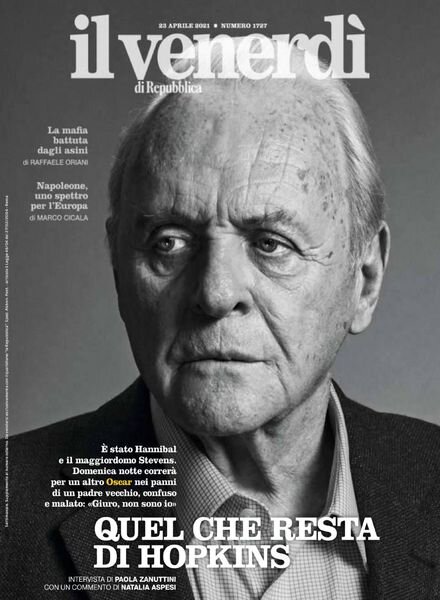 Il Venerdi di Repubblica – 23 Aprile 2021 Cover