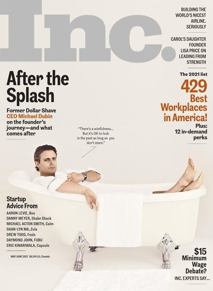 Inc Magazine – May 2021 Cover