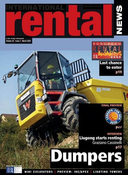 International Rental News – March 2020 Cover