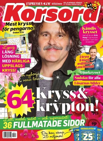 Korsord – 17 maj 2021 Cover