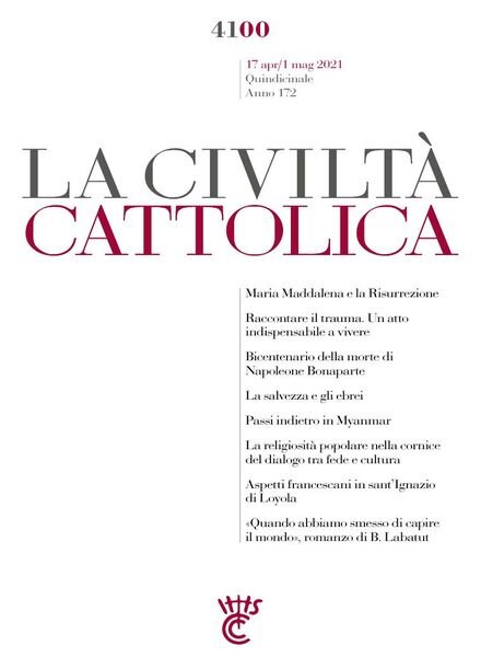 La Civilta Cattolica – 17 Aprile 2021 Cover