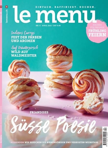 le menu – April 2021 Cover
