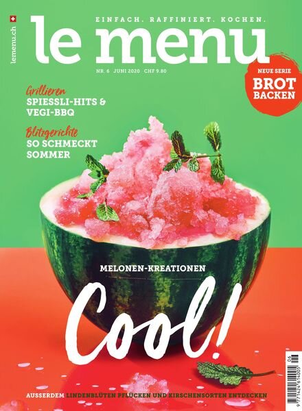 le menu – Juni 2020 Cover