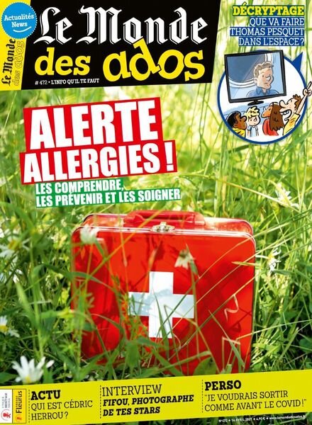 Le Monde des Ados – 14 Avril 2021 Cover