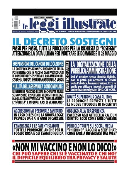 Leggi Illustrate – aprile 2021 Cover