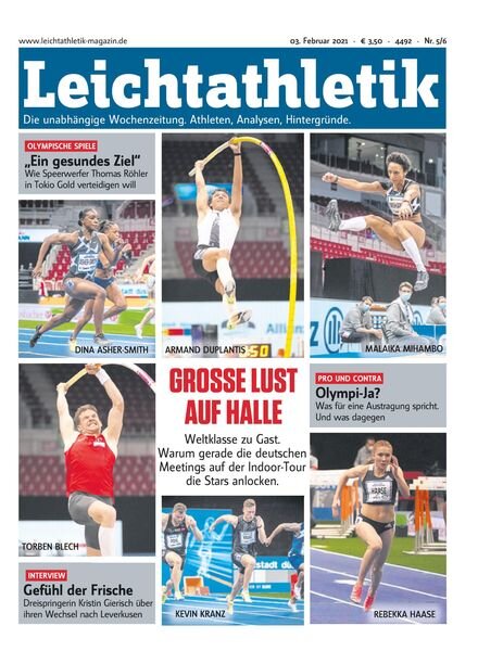 Leichtathletik – 02 Februar 2021 Cover