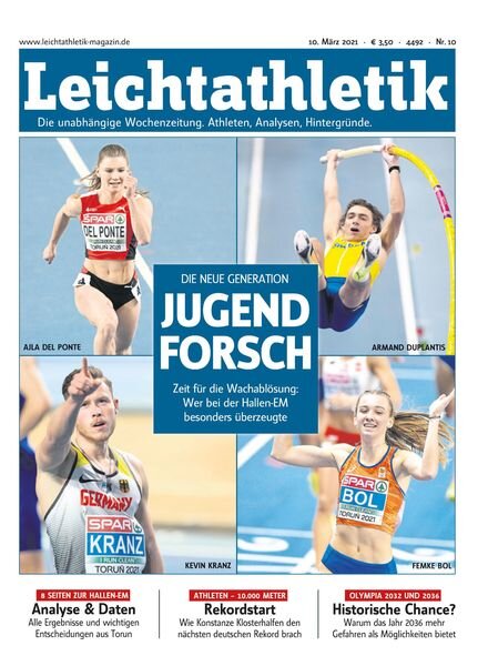 Leichtathletik – 09 Marz 2021 Cover