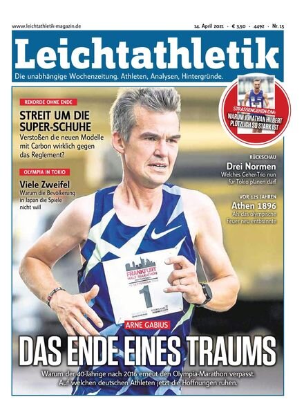 Leichtathletik – 13 April 2021 Cover
