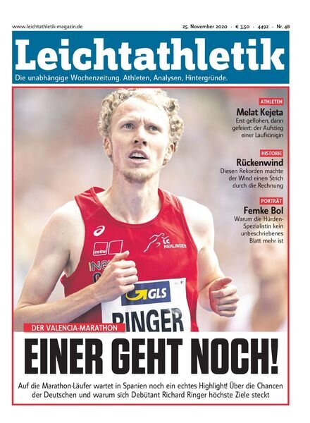 Leichtathletik – 25 November 2020 Cover