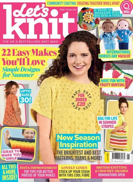 Let’s Knit – Issue 170 – May 2021 Cover
