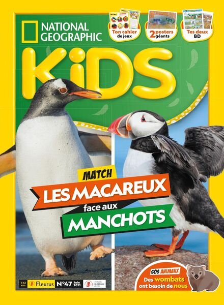 National Geographic Kids France – Juin 2021 Cover