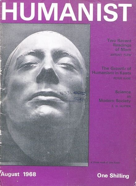 New Humanist – The Humanist, August 1968 Cover