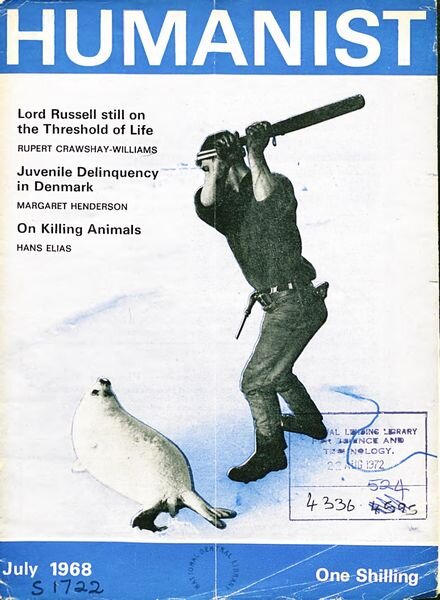 New Humanist – The Humanist, July 1968 Cover