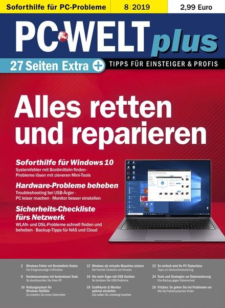 PC-Welt Plus – August 2019 Cover