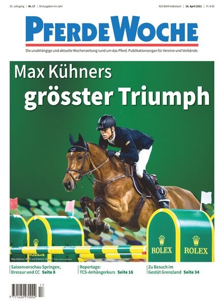 PferdeWoche – 28 April 2021 Cover