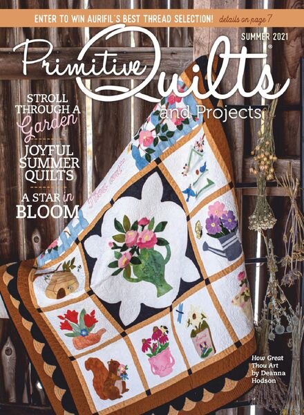 Primitive Quilts and Projects – April 2021 Cover