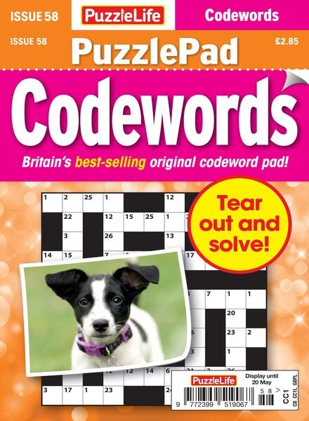 PuzzleLife PuzzlePad Codewords – 22 April 2021 Cover