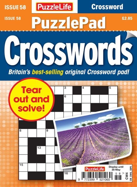PuzzleLife PuzzlePad Crosswords – 22 April 2021 Cover
