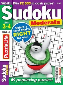 PuzzleLife Sudoku Moderate – May 2021