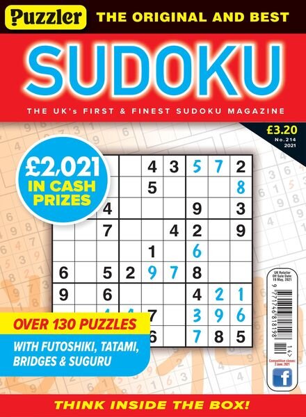 Puzzler Sudoku – April 2021 Cover
