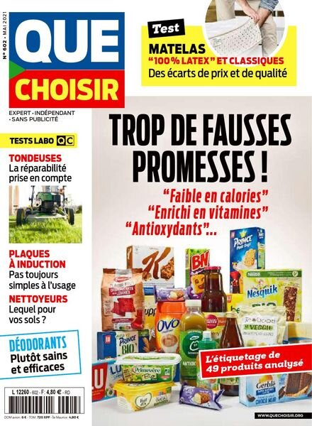 Que Choisir – Mai 2021 Cover