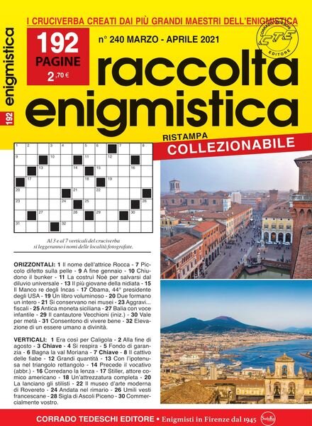 Raccolta Enigmistica – marzo 2021 Cover