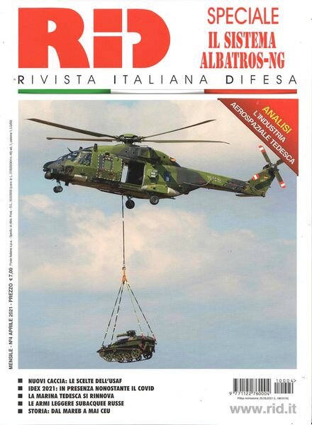 Rivista Italiana Difesa – Aprile 2021 Cover