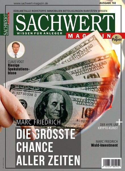 Sachwert Magazin – April 2021 Cover