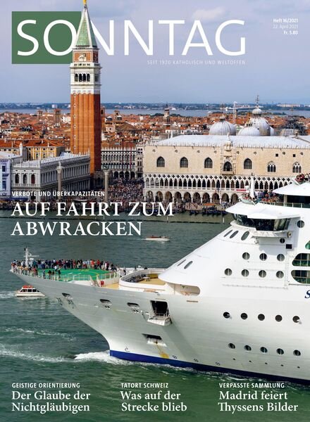Sonntag – 22 April 2021 Cover