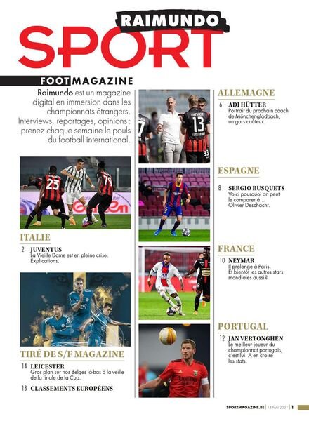 Sport Foot Magazine Raimundo – 14 Mai 2021 Cover