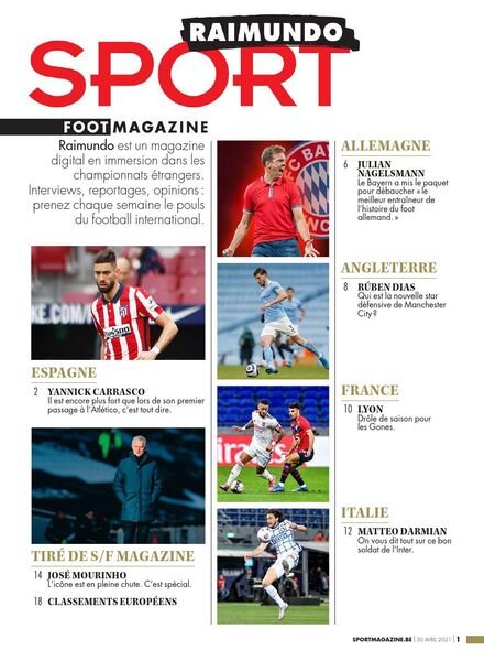 Sport Foot Magazine Raimundo – 30 Avril 2021 Cover
